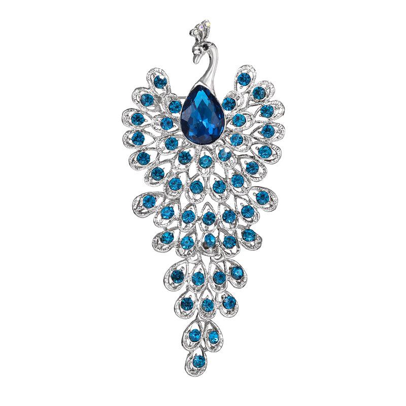 Fashionable Peacock Women's High-end Exquisite Luxury Accessories Brooch