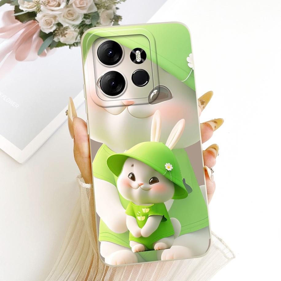 Case For Tecno Spark Go 2023 Cover Cute Cartoon Cat Bowknot Soft Candy Silicone Funda For Tecno Pop 7 7Pro Pop7 BF6 BF7 TPU Capa