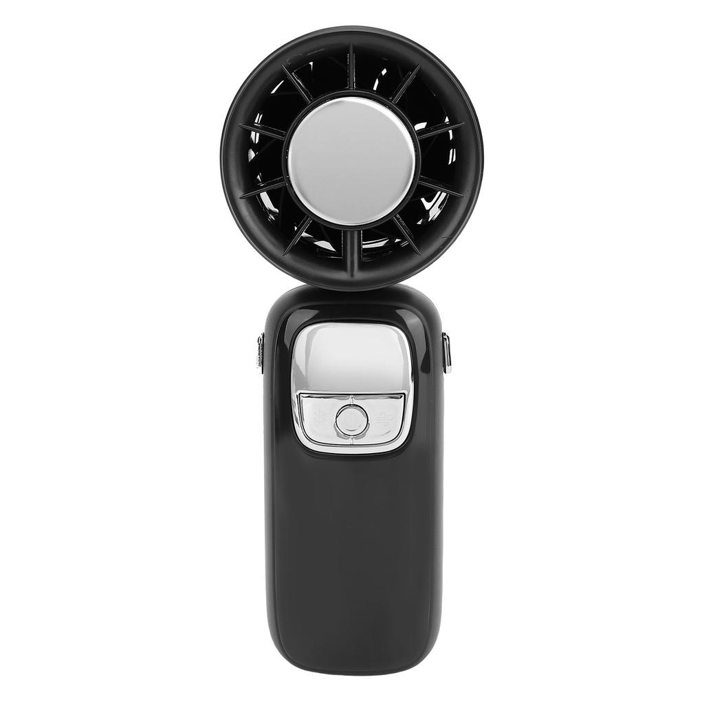Portable Handheld Turbo Fan 100 Gears Ice Cooling Foldable Neck Hanging Mini Handheld Fan with LED Display for Travel