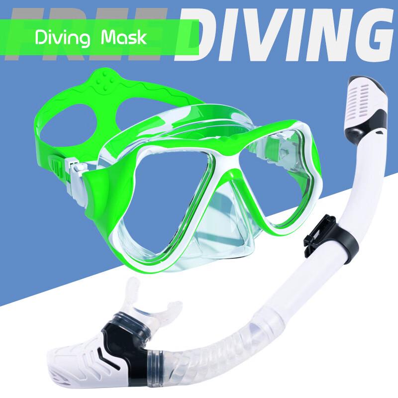 Baoyuan Adult Silicone Diving Mask & Full Dry Snorkel Set