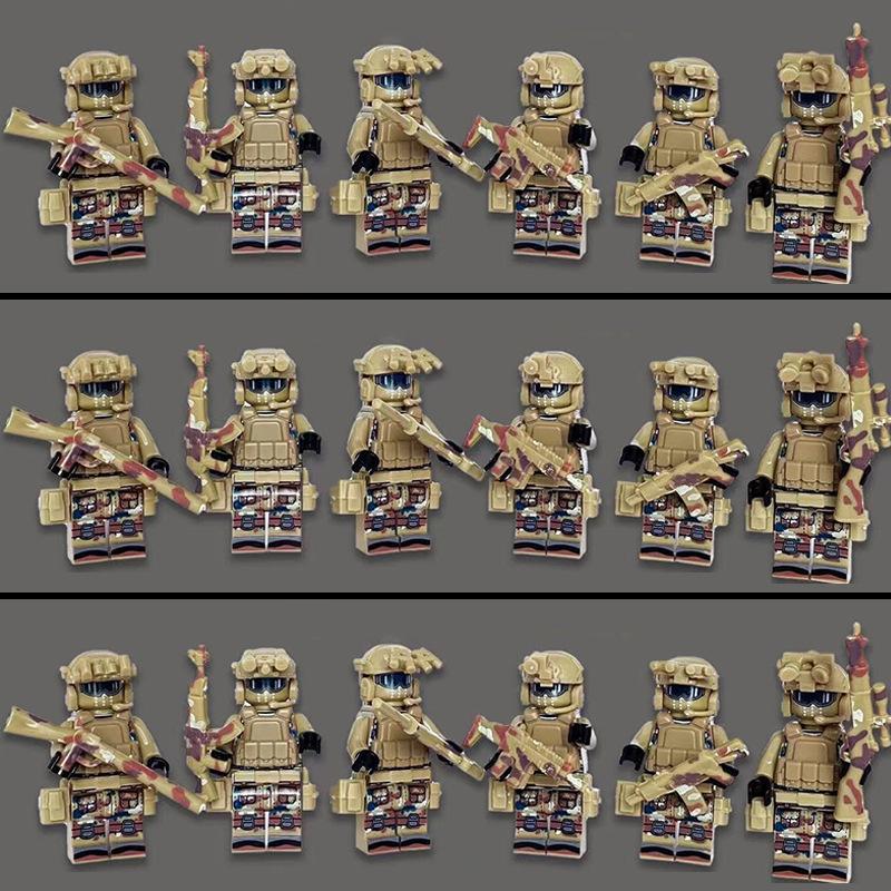 Ghost swat doll explosion-proof suit armor military building blocks, mini characters, toys, birthday gifts, cartoon characters.