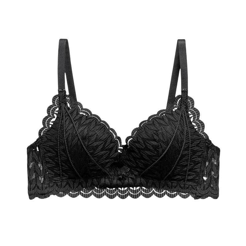 Wireless Lace Push Up Bra For Small Chest Women