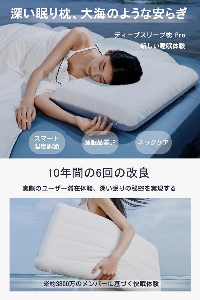 [5-Star Hotel Quality] Kebnor Pillow, Neck Pain Relief, Pillowcase Included, Temperature Regulating, Sleeping Pillow for Side Sleepers, Improved