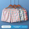 Men's Spring and Summer Casual Fashion Plingham Printed Loose Flat Angle Underwear