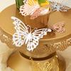 12/24/48pcs 3D Butterfly Wall Decor Wall Sticker, Gold Butterfly Decorations for Butterfly Birthday Party Cake Room Decorations