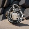 European and American Spiral Skull Ring Punk Street Jewelry Accessories Environmentally Friendly Material