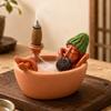 Resin Bathtub Backflow Incense Burner Ash Collection Tray Cone Incense Holder  Living Room
