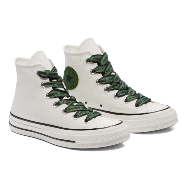 Converse Chuck 70 Chuck Taylor All Star Casual & Comfortable High-Top Canvas Unisex Dark Green & White