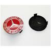 4x Mercedes Benz Navkapslar Stjärna Logotyp Emblem 75MM RÖDA Navkapslar