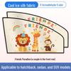 Magnetic Car Window Sun Shade: Children's Heat Insulation, Privacy, Baby Blackout, Retractable Curtain