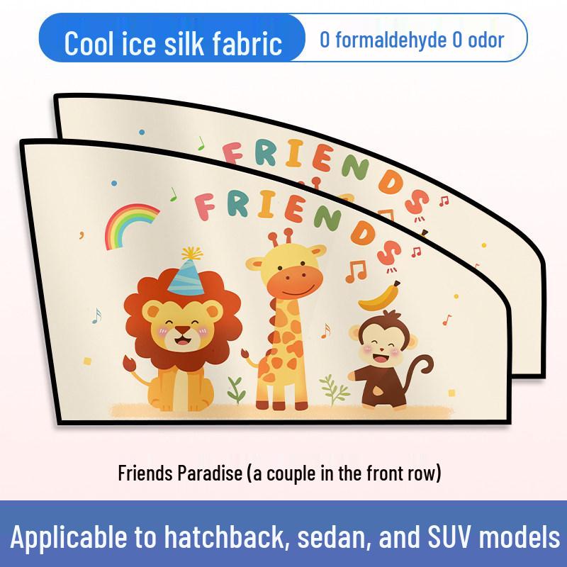 Magnetic Car Window Sun Shade: Children's Heat Insulation, Privacy, Baby Blackout, Retractable Curtain
