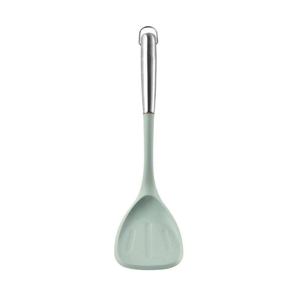 New Stainless Steel Handle Silicone Kitchenware Set Household Spatula Cooking Spoon Spatula Kitchen Non-stick Pan Silicone