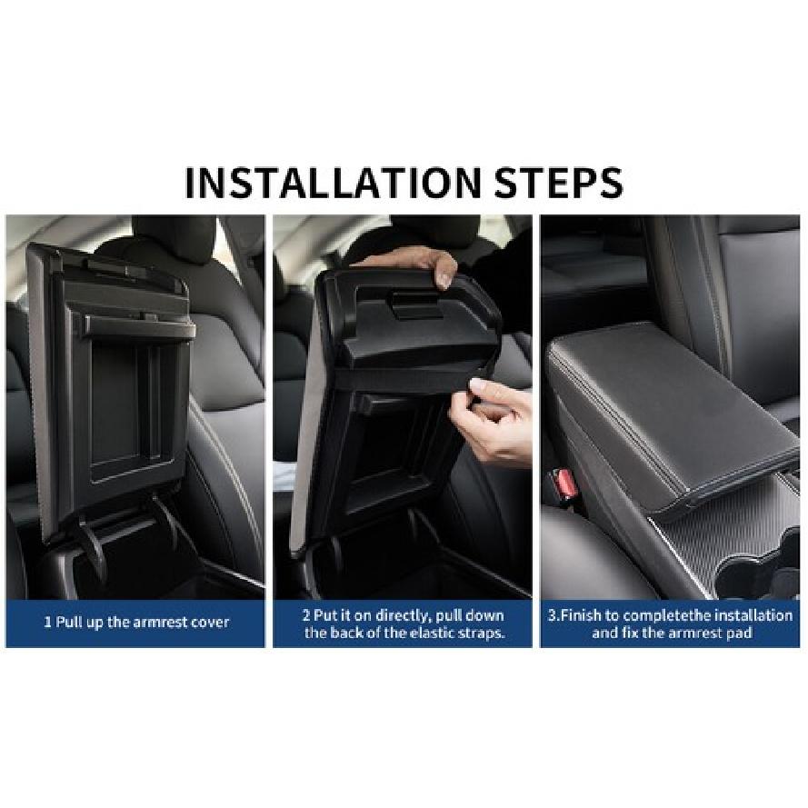 Car Armrest Box Cover for Tesla Model 3 Y Central Control 2017-2024 Accessories