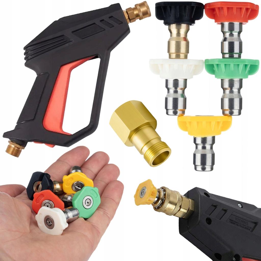 Rosfix Fortis 4000 PSI Zestaw Do Myjki Ciśnieniowej – Pistolet, 5 Dysz Quick Connect, Adapter Karcher HD Easy!Lock | 275 Bar | Uniwersalny