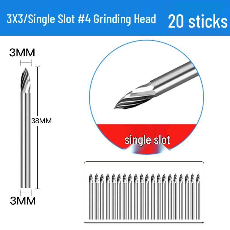 3mm Wolframstahl Entgratungs-Karbid-Schleifkopf für Metall- und Edelstahl-Fräser