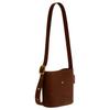 Coach Bleecker 21 Bucket Bag With Front Brand Logo Women Shoulder Bag Warm-Brown CCW84-B4WBR