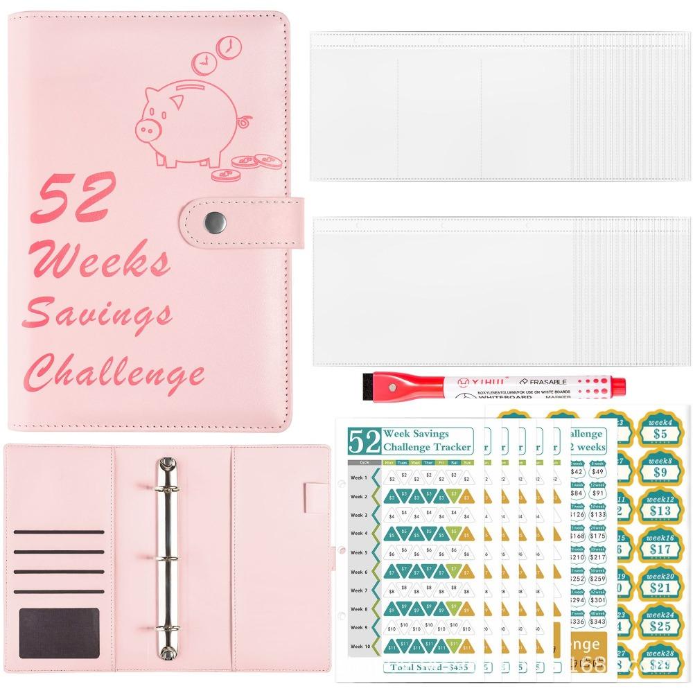 52 Weeks Money Saving Challenge Loose Leaf Savings Tracking Sheets  Tear Resistant