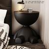 1pc bear shaped plastic multifunctional bedside table, easy to assemble, suitable for living room and bedroom storage