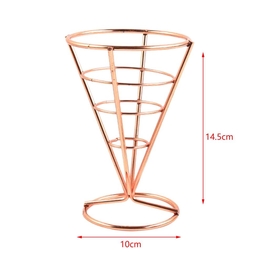 French Fries Stand Serving Stand Cone Basket for Restaurant Buffet Cafe