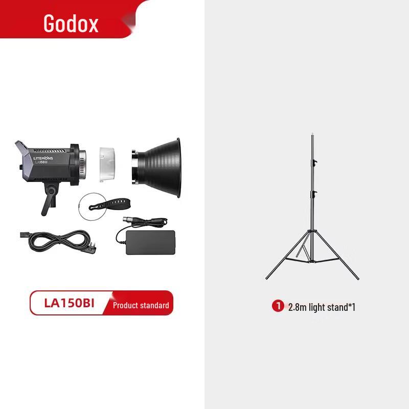 

Godox LA150BI Bi-Color LED Video Light Kit