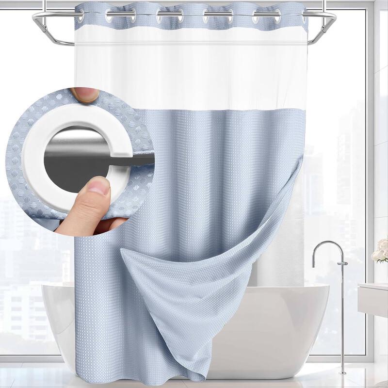 Handon Waffle Weave Shower Curtain