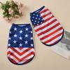 Summer Pet Dog Clothes For Small Medium Dogs Cat Independence Day T-shirt Puppy Vest Costume Chihuahua Yorkie Holiday Outfits