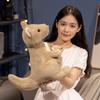 Simulation Plush Erret Mother and Baby Kangaroo Cartoon Funny Animals Dolls Soft Toys Throw Pillow Girls  Birthday Xmas Gifts