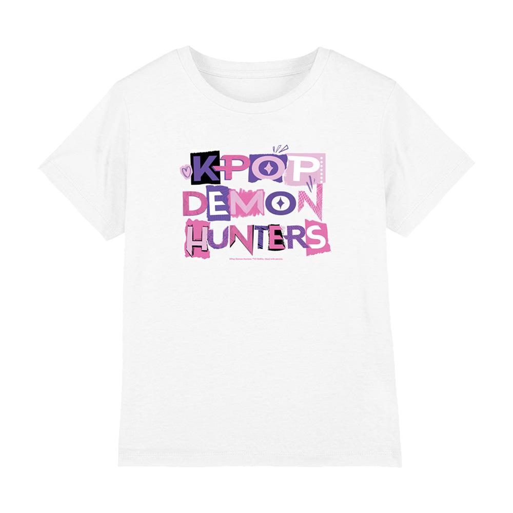 K-Pop Demon Hunters Childrens/Kids Scrapbook Logo T-Shirt