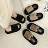 Winter Warm Cotton Slippers Women's Wear Thick Bottom Non-slip Internet Celebrities Ins Home Versatile Senior Sense Fluffy Slippers