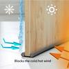 Flexible Cutable Door Bottom Weather Strip Noise Blocker Double Foam Stopper Sound Proof Dust Insulation Seal Strip Waterproof