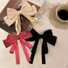 Fee Weiß Schwarz Bowknot Haarnadel Kopfschmuck Elegante Temperament Rückseite des Kopfes Haar Zubehör