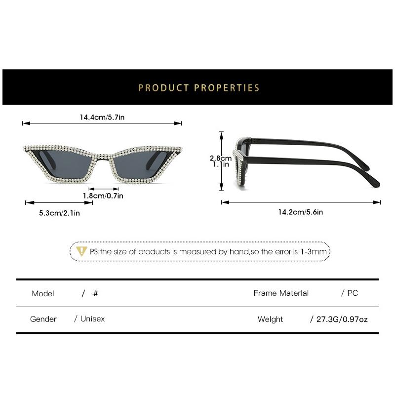 Special-shaped Cat-eye Fashion Sunglasses Niche Hip-hop Trendy Sunglasses For Men And Women 2154