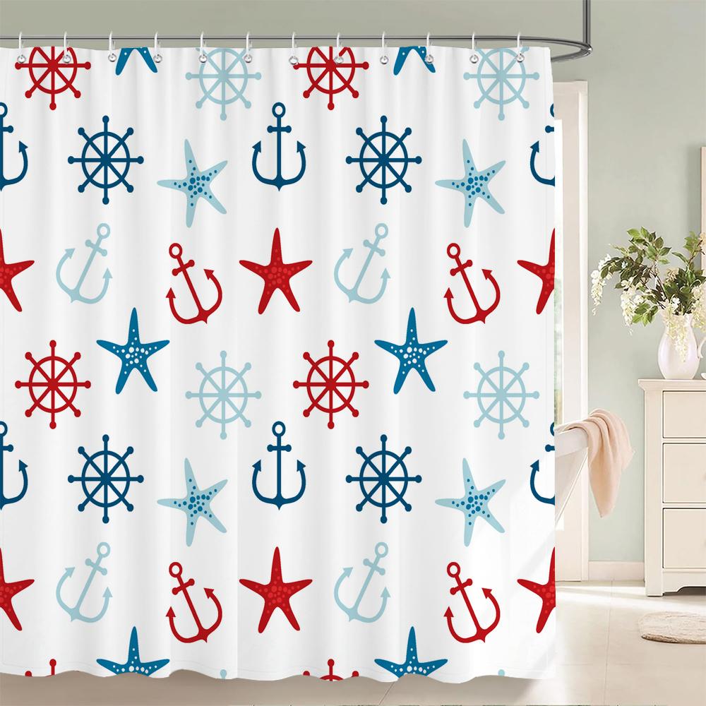 1 pack Children's cartoon style polyester shower curtain waterproof cloth bathroom partition curtain home decorative curtain