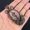 Rhodochrosite Jewelry, 999 Copper Wire Wrapped Pendant, Handmade Gemstone Jewelry Pendant, For Memorial Day