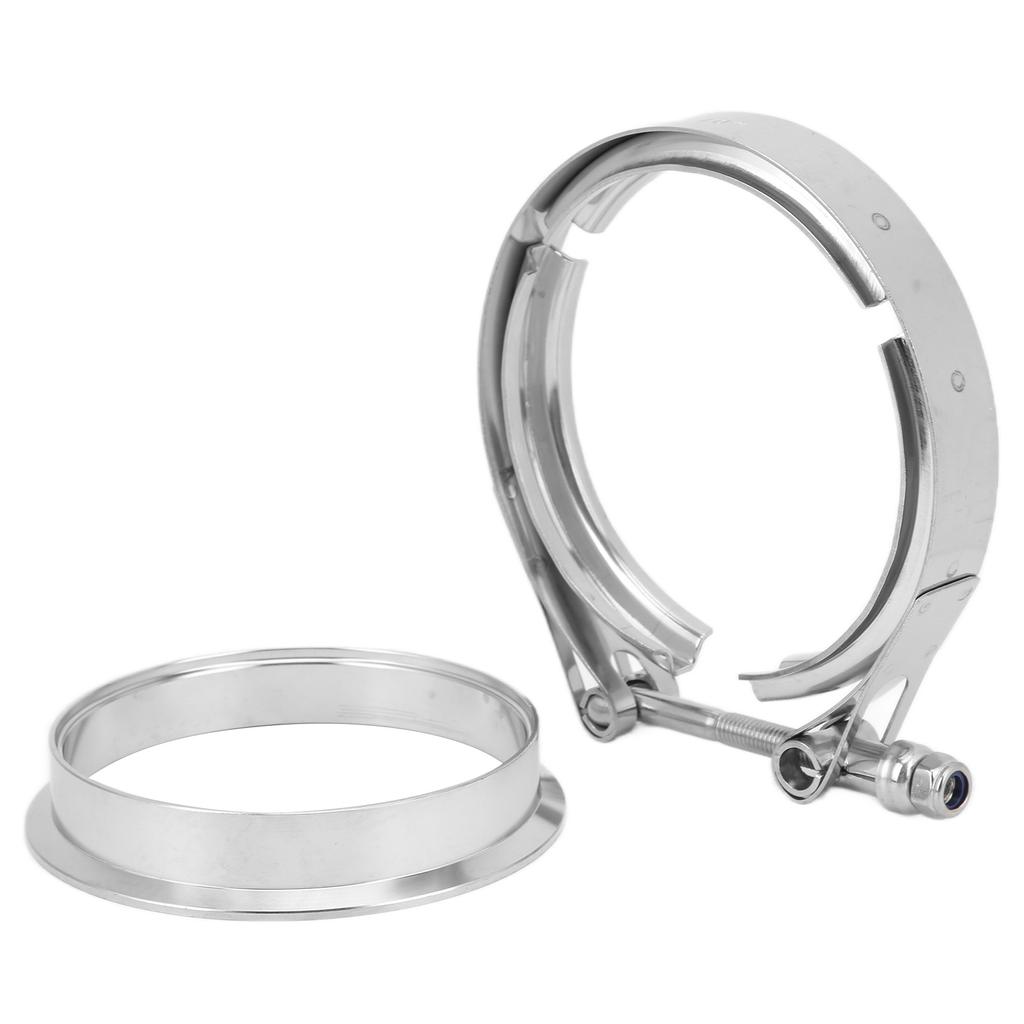 4in Exhaust Downpipe Flange Clamp Stainless Steel Replacement for S400 S480 S463 S467 SXE SX T4 Housing