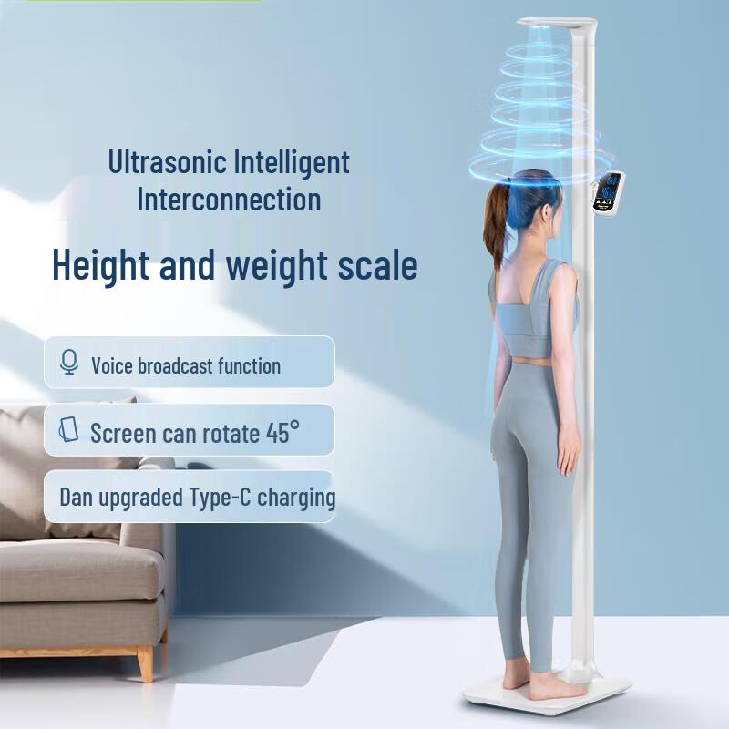 Smart Ultrasonic Height & Weight Scale