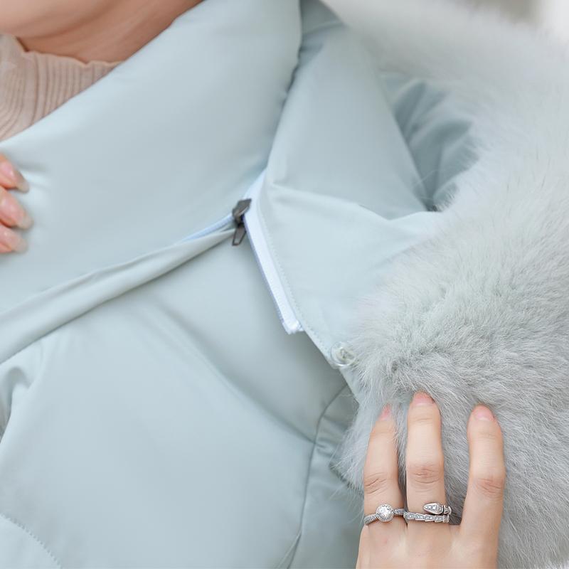 Real Fur Collar Middle Age Women Winter White Duck Down Jackets Vintage Plus Size Parkas Hooded Elegant Thick Warm Short Down Coats Woman Outerwears