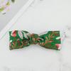 Rose Jacquard Ribbon Pin - D Green