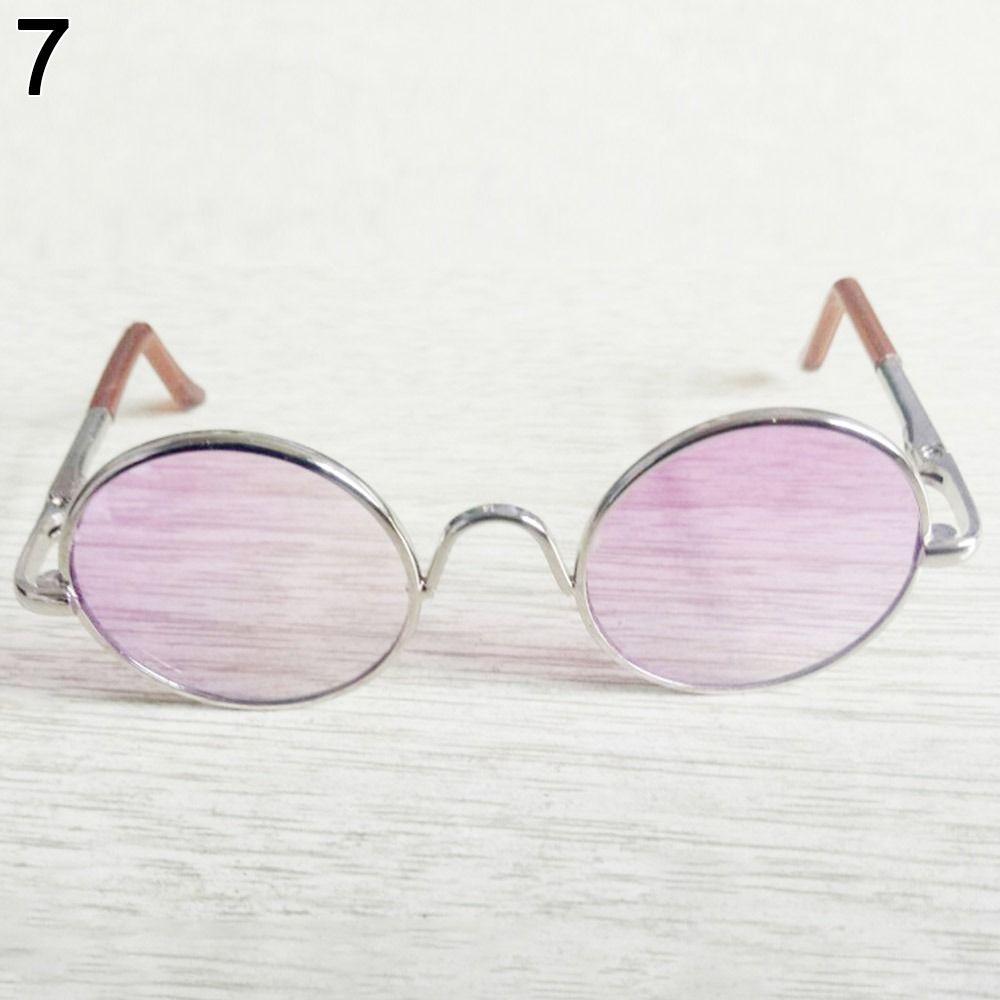 Acessórios para BJD 1/3 1/4 Óculos Roupas Para Bonecas de 15~20cm Óculos Fofos de Armação Redonda para Bonecas de Pelúcia