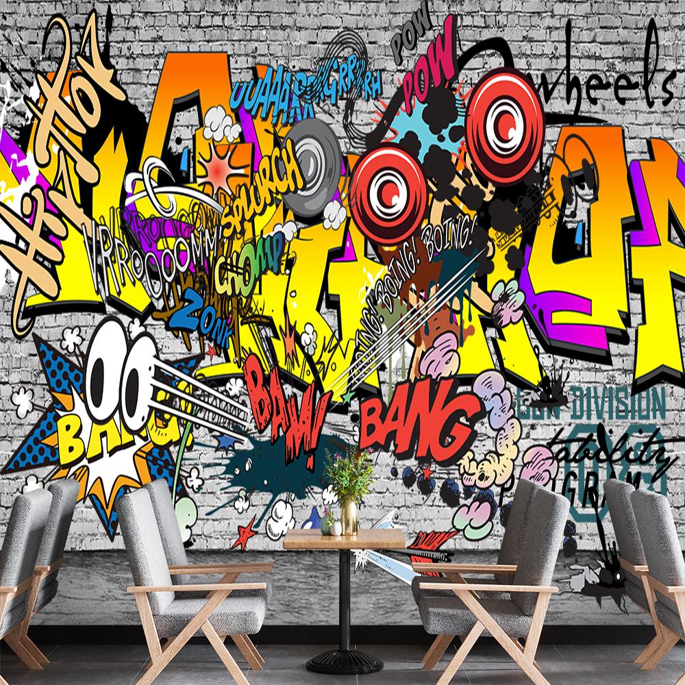 

3d Граффити Обои Для Стен Уличное Граффити 3d Фреска Спальня Гостиная Коридор Фреска Обои 200 cm(W) x 140 cm(H)