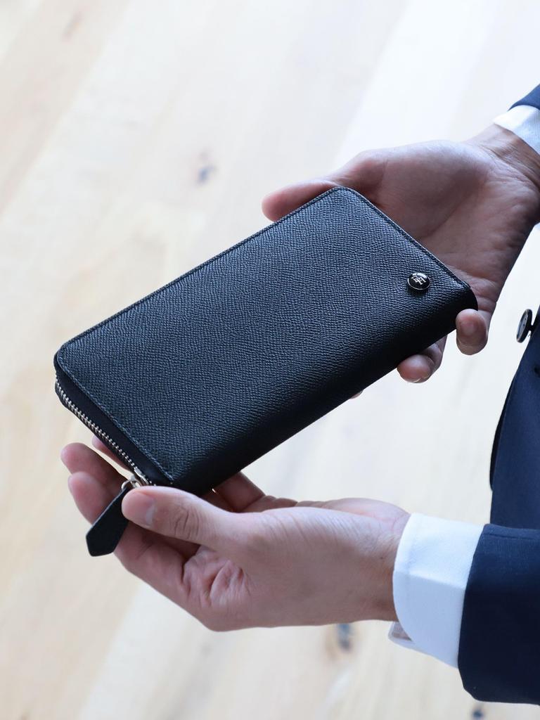 Beams Heart Men's Long Wallet in Black -