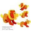 1PCS Children's Wooden 3D Puzzle Cartoon Animal Turtle Lion Puzzle DIY Handmade Animal Model Educational Toys For kids Gifts