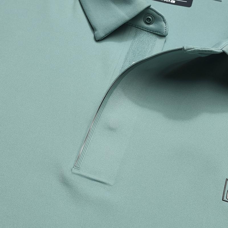 Fila White Fashion Simple Classic Casual Comfortable Versatile Long Sleeve Polo Shirt Men Tops Sea-King-Green F11M613214FGN