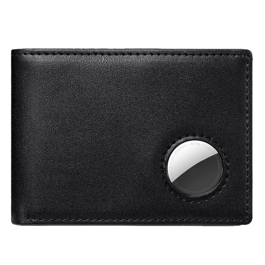 Men's RFID Blocking Anti-theft Leather AirTag Wallet & Card Holder