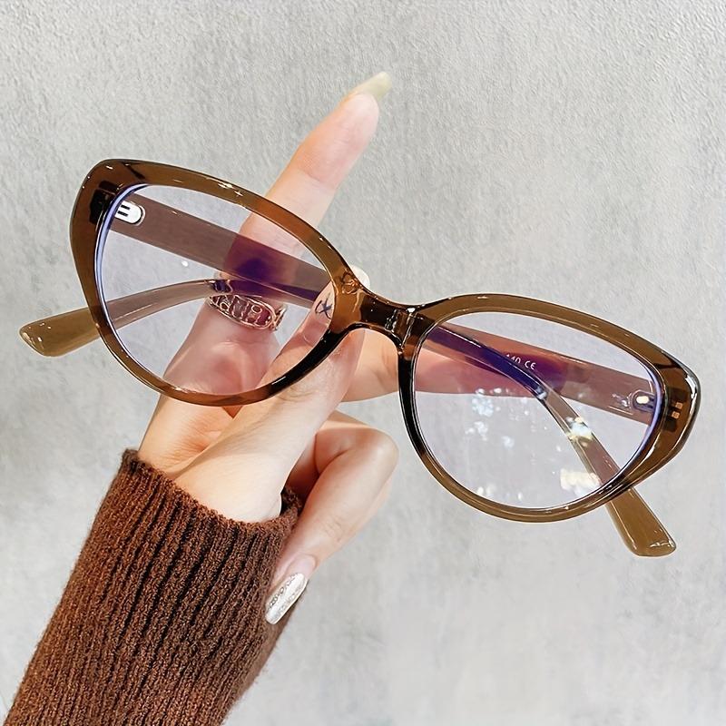 1-Pacs Retro Cat Eye Blue Light Blocking Glasses - Slim Skinny Frame with Advanced Anti-Blue Light Flat Lens