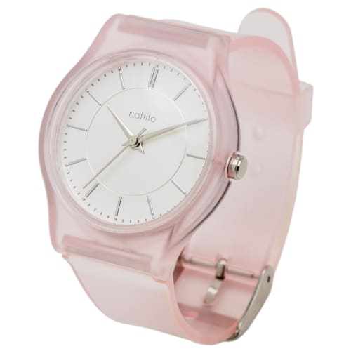 Fieldwork Women's Analog Watch with PVC Strap, Matte Pink, JN029-2