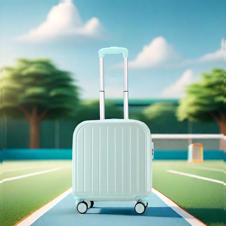 Valiză Mini Troler Stil Coreean 18" cu Roți Universale 20" și Lacăt cu Combinație.