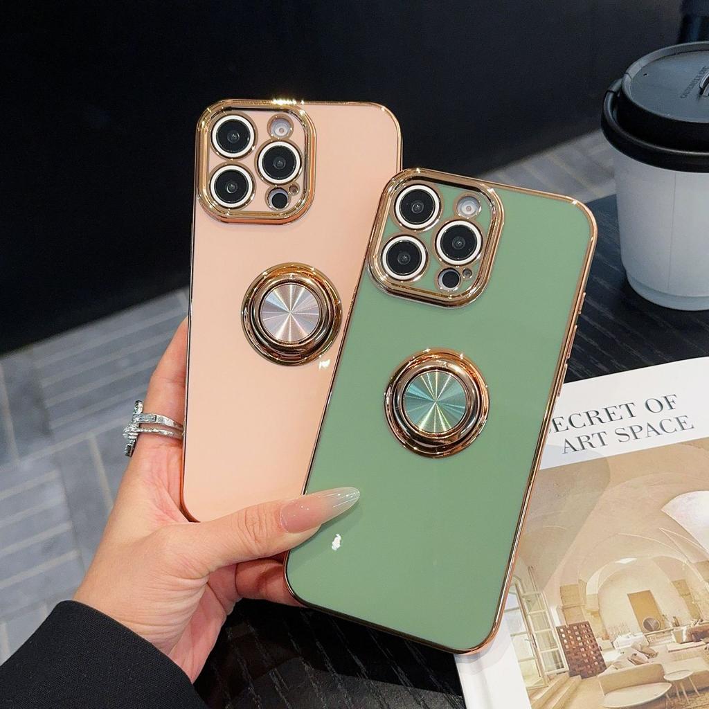 The Apple 16 Phone Case Ring Stand Is Suitable for The IPhone15 High-end Feel 14ProMax Protective Case