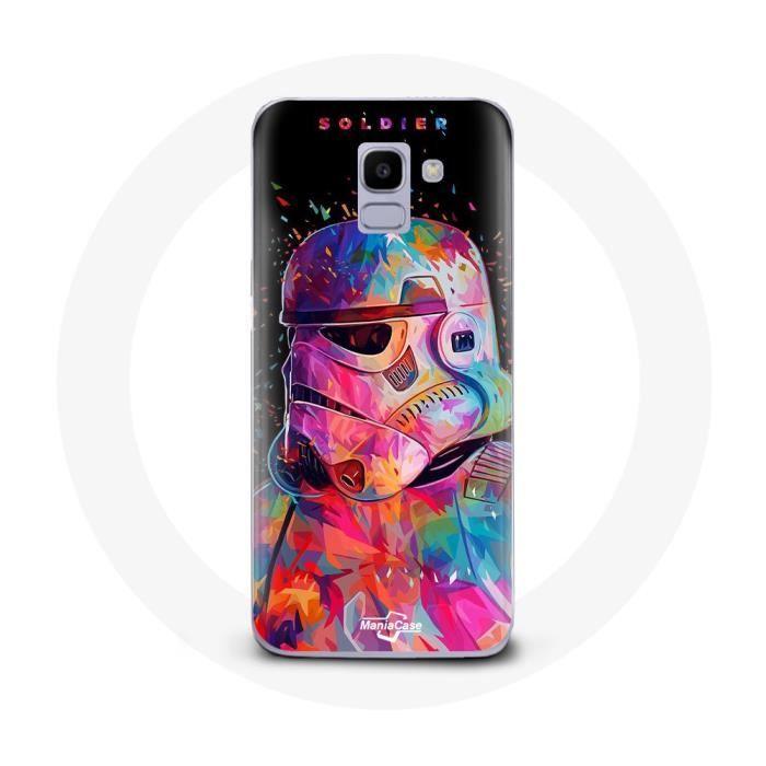 Coque Samsung Galaxy J6 2017 Star wars soldiers Color swag