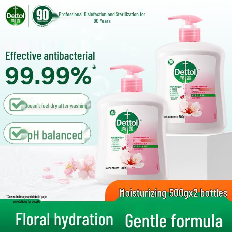 Dettol Moisturizing Antibacterial Hand Wash (2 x 500g)